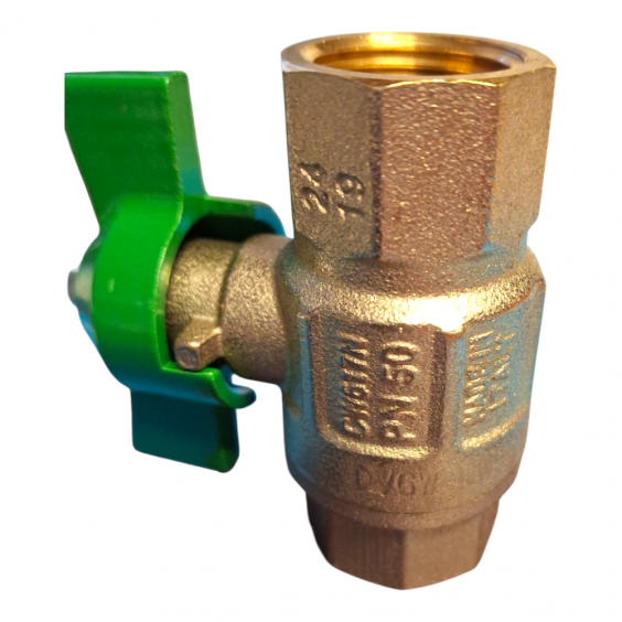 Messing Trinkwasser Kugelhahn - Typ DVGW - IGxIG (1 1/4 Zoll x 1 1/4 Zoll) - PN25